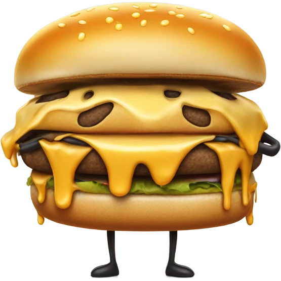CHEESEBURGER MAN crying emoji