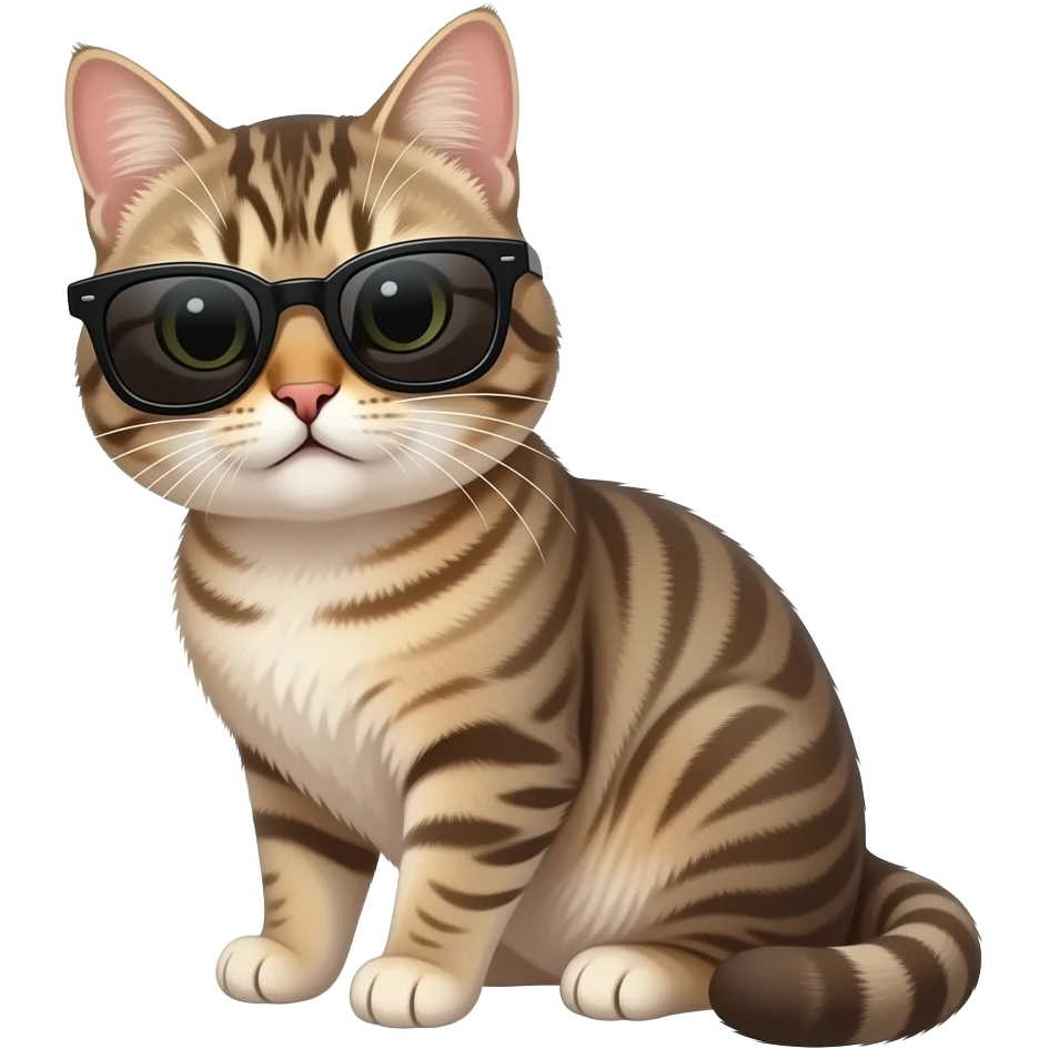 Cat wearing sunglasses emoji