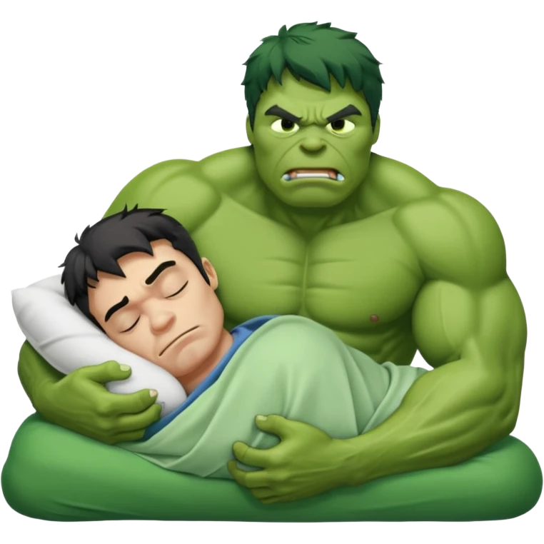 Incredible hulk sleeping emoji