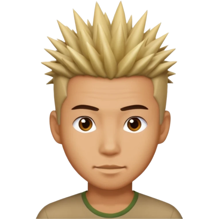Make it a vietnamese male with spiky hair emoji