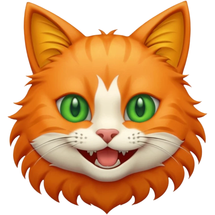 cat smiling scarily  emoji