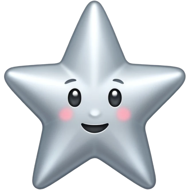 A SILVER STAR SPARKLE emoji