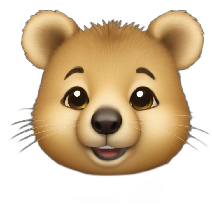 cute comic quokka emoji