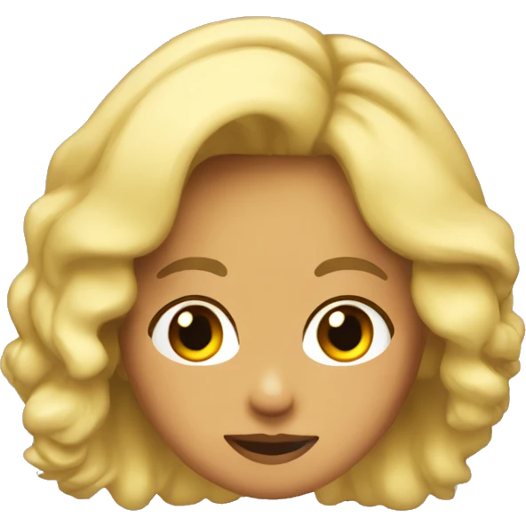 chica rubia brazos en alto emoji