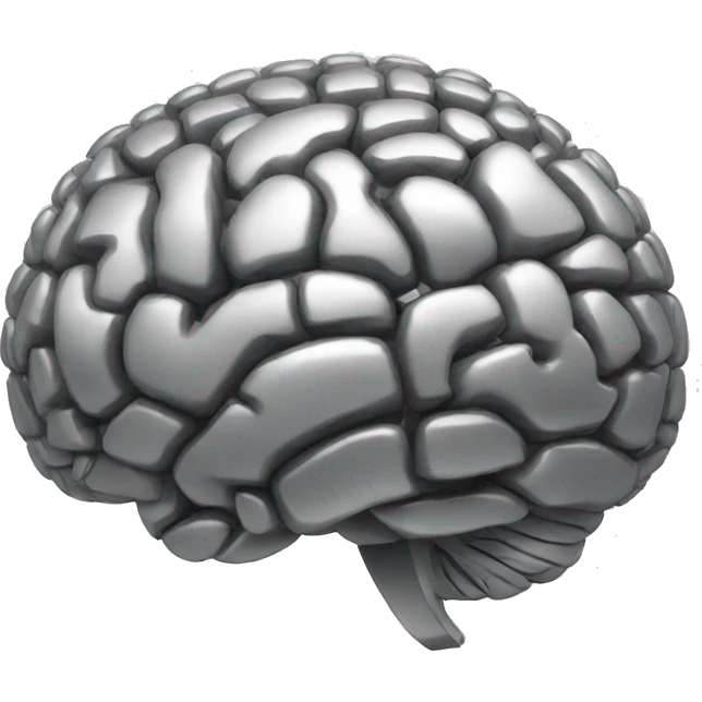 metalic brain  emoji
