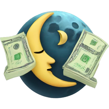 moon with money emoji