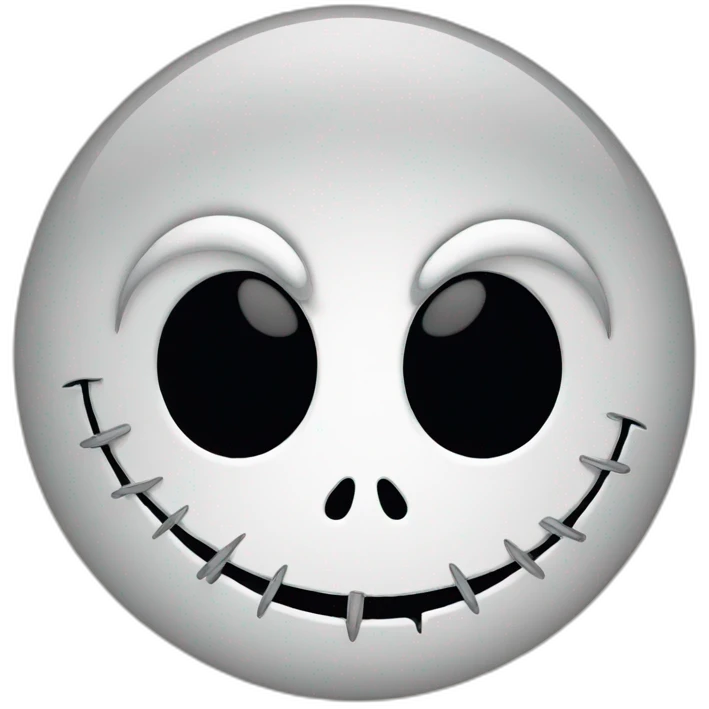 Jack Skellington face emoji