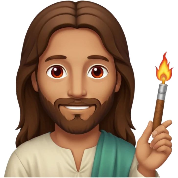 jesus but he’s high as hell on the mary jane emoji