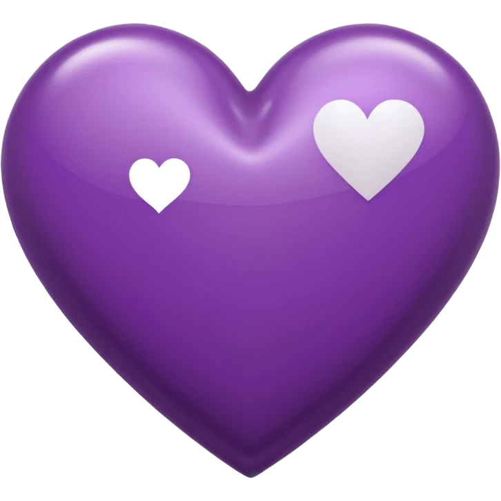 Purple Heart with text that says ginger emoji