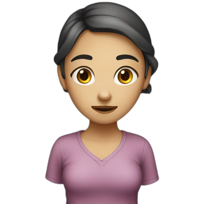 girl flatulence emoji