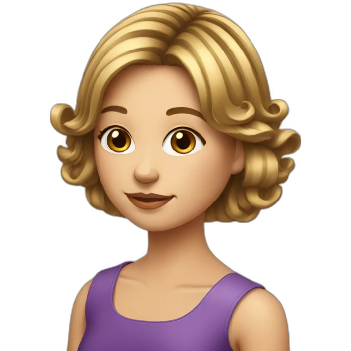 highlights-hair-girl-with-deck-of-cards emoji