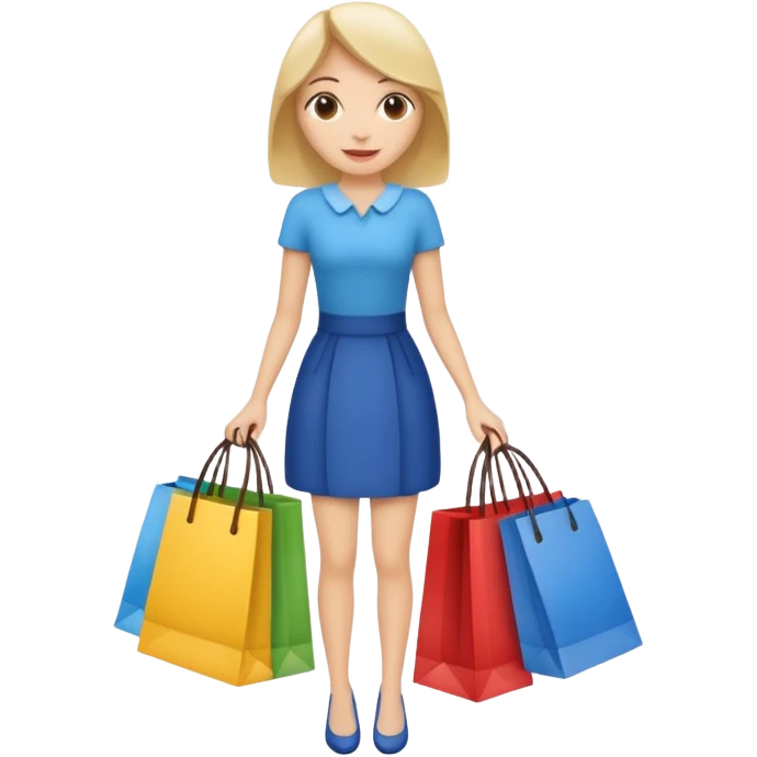 woman holding shopping bags emoji