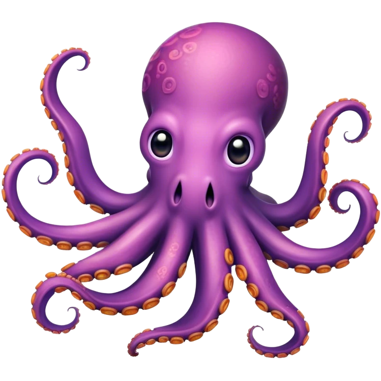 Happy octopus emoji