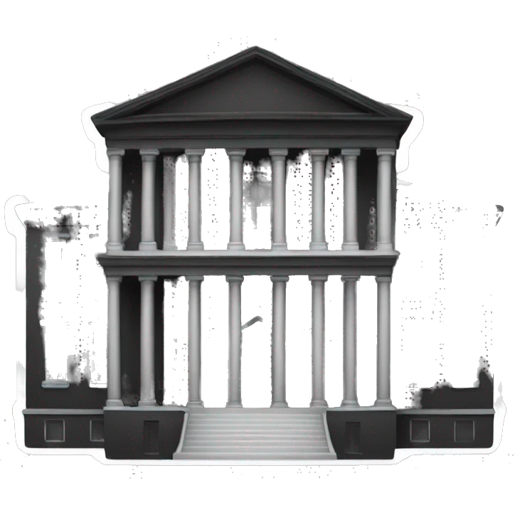 All black court house emoji