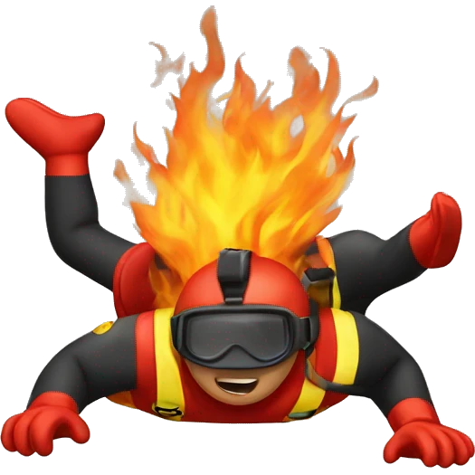 firemann with diving emoji