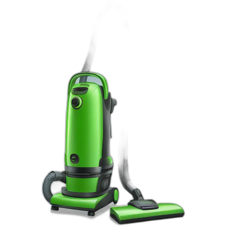 green vertical vacuum cleaner emoji