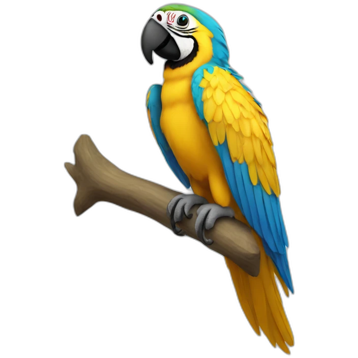 Blue And Gold Macaw Full Body emoji