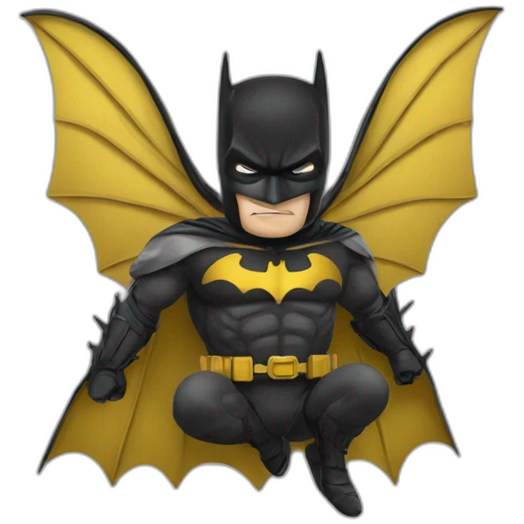 Batman sur une abeille 🐝 emoji