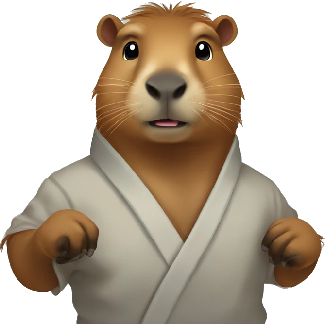 A Karate capybara  emoji