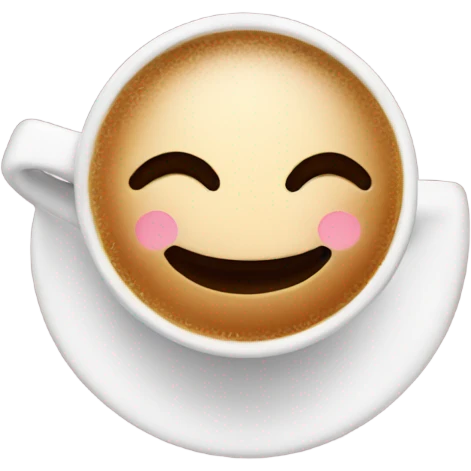 Cute, romantic coffee cup emoji