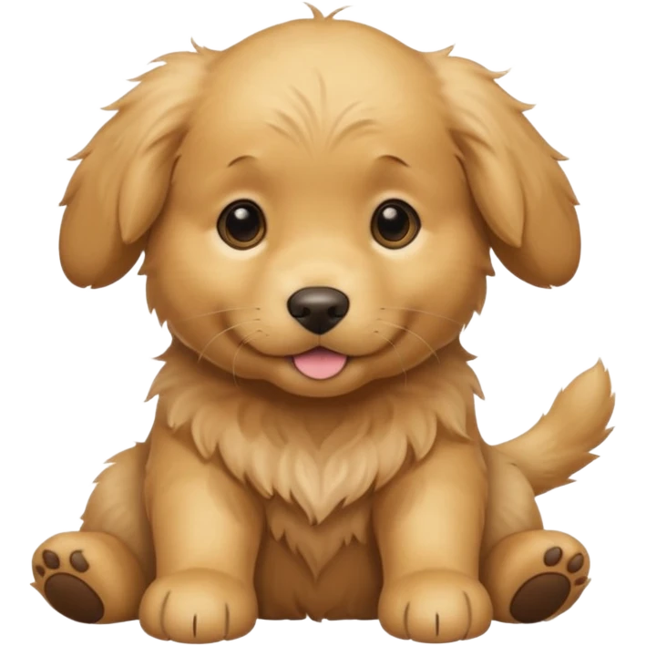 a golden retriever puppy emoji