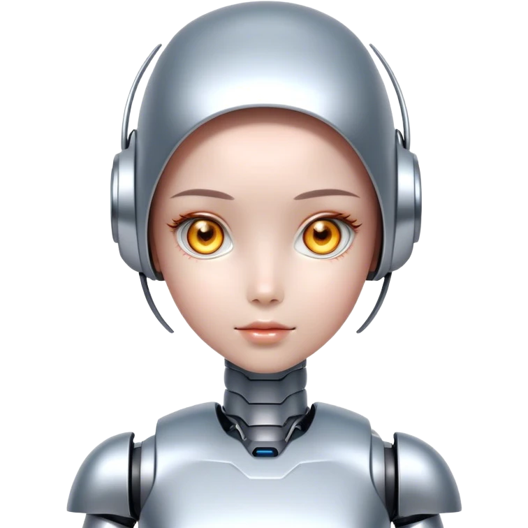 A cute ai girl Roboter  emoji