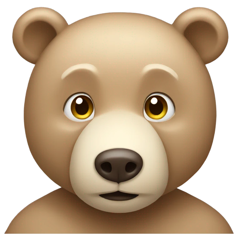 Beige bear emoji