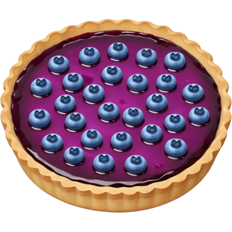 Make an emoji of a blueberry tart (small) that's broken off a bit so you can see the blueberry jam emoji