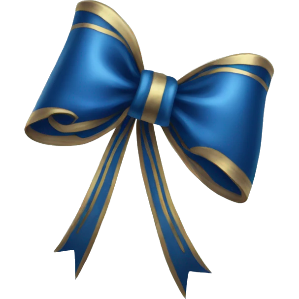 Navi Blue Bow emoji