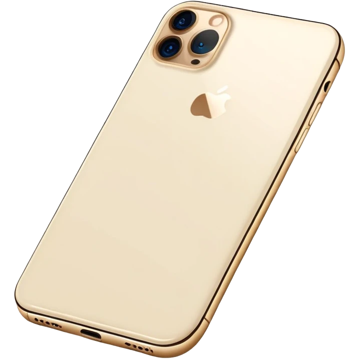 Cream iPhone 15 pro emoji