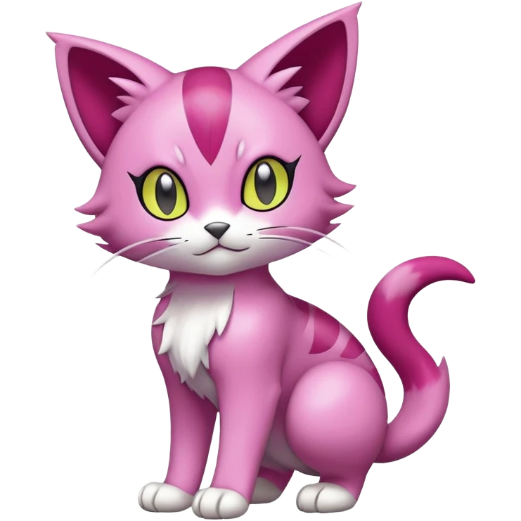 Liepard-Skitty-Delcatty-Pokémon-Fakémon-hybrid-creature (full body) emoji