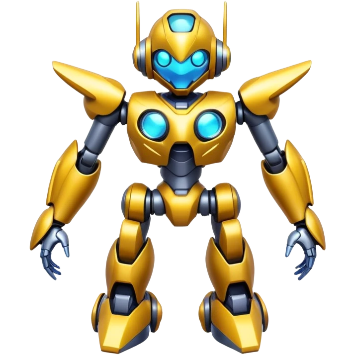 Futuristic Anime-styled Medabots emoji