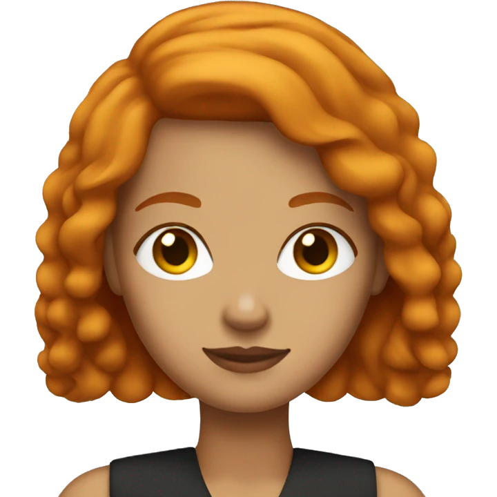Girl boss with ginger hair  emoji