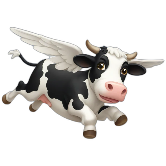 flying cow emoji