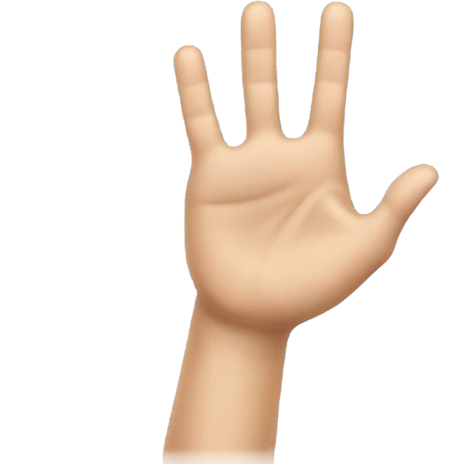 Girl’s hand thumb up emoji