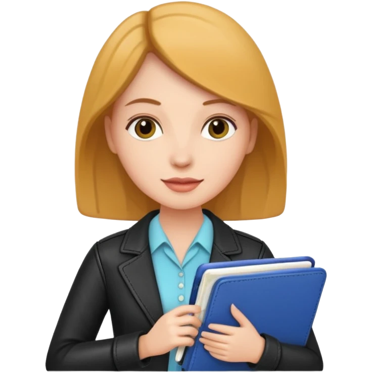 woman with planner emoji