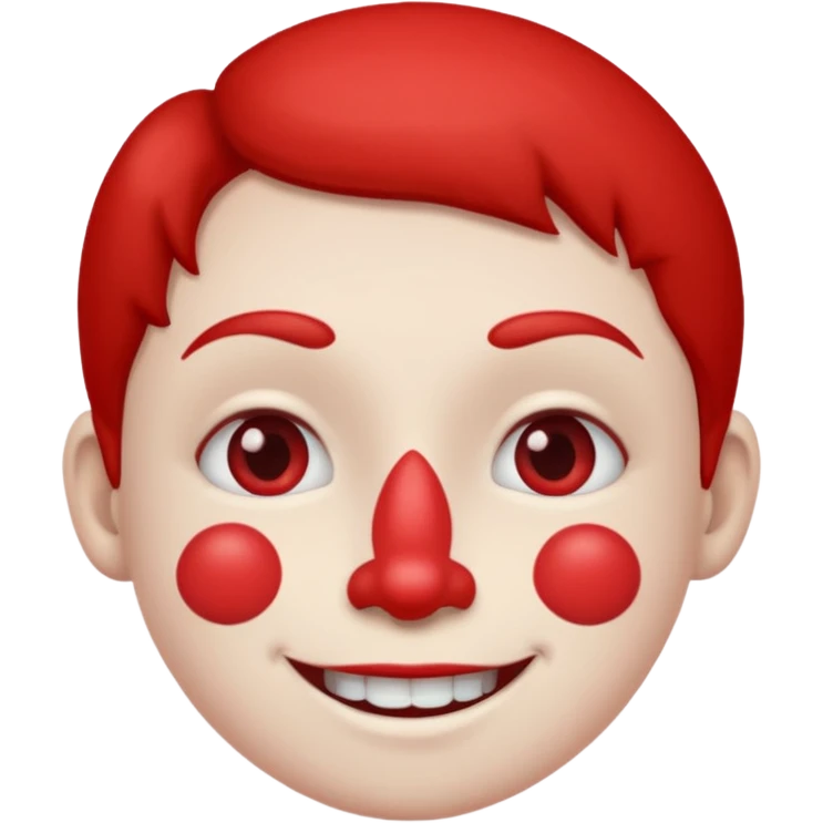 clown before make up emoji