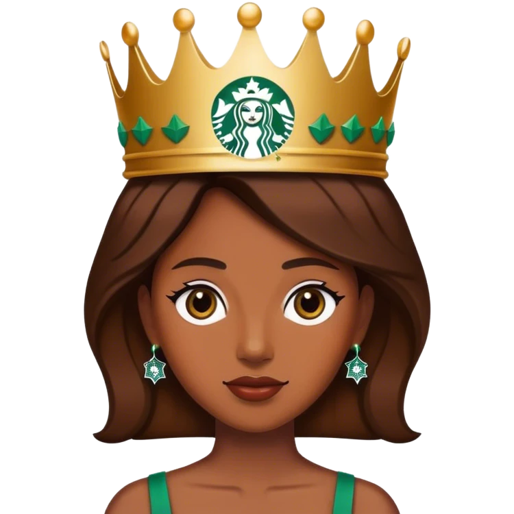 starbucks queen emoji
