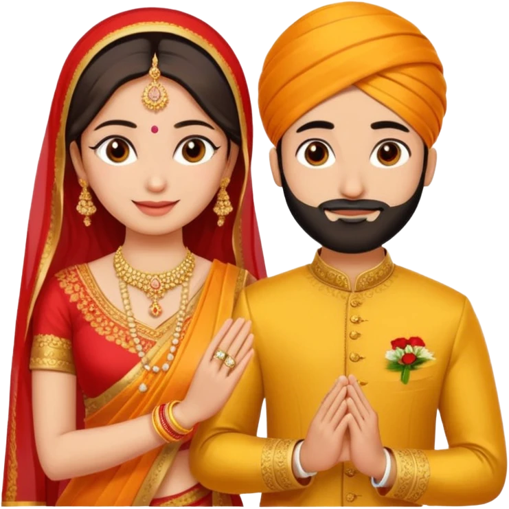Two hands in a engagement..One hand of groom and one hand of bride. Bride dress - red/yellow saree. groom- light orange punjabi (oonly hands will be visible in the image) emoji
