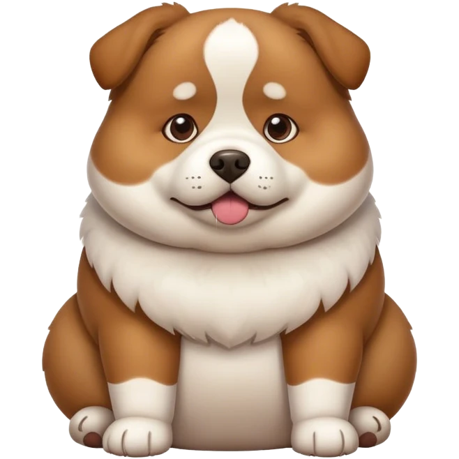 A dog is fat emoji