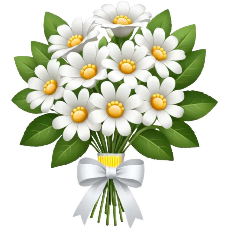 White flower bouquet emoji