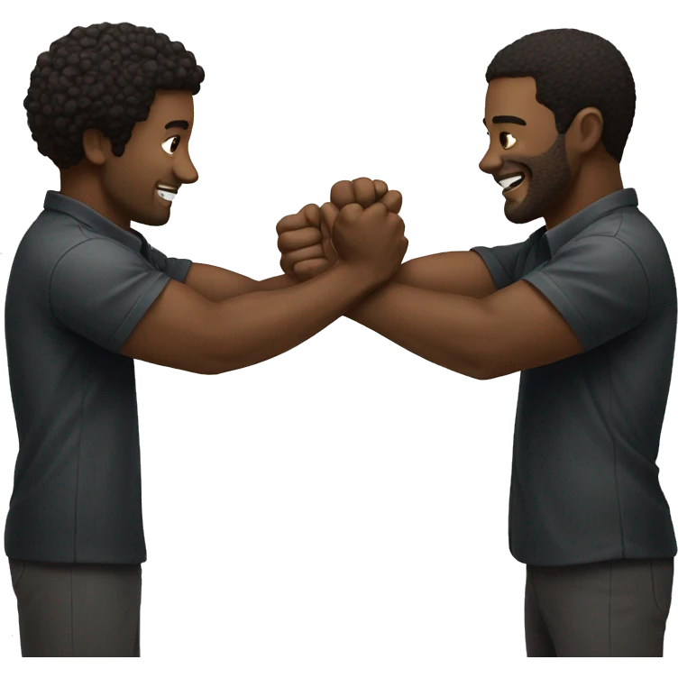 Two black people fist bumping  emoji
