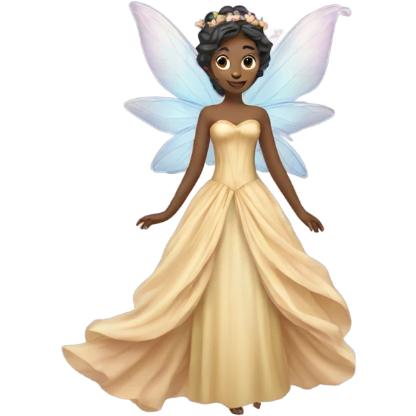 Fairy wearing a gown emoji