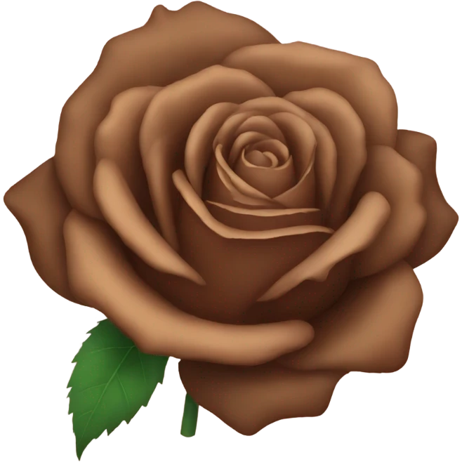 brown rose emoji