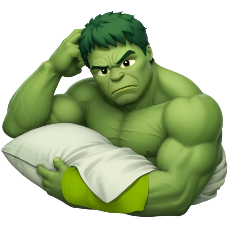 Incredible hulk sleeping emoji