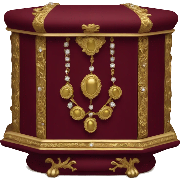 Regency jewelry box maroon color  emoji