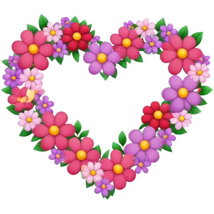 Heart with flowers  emoji