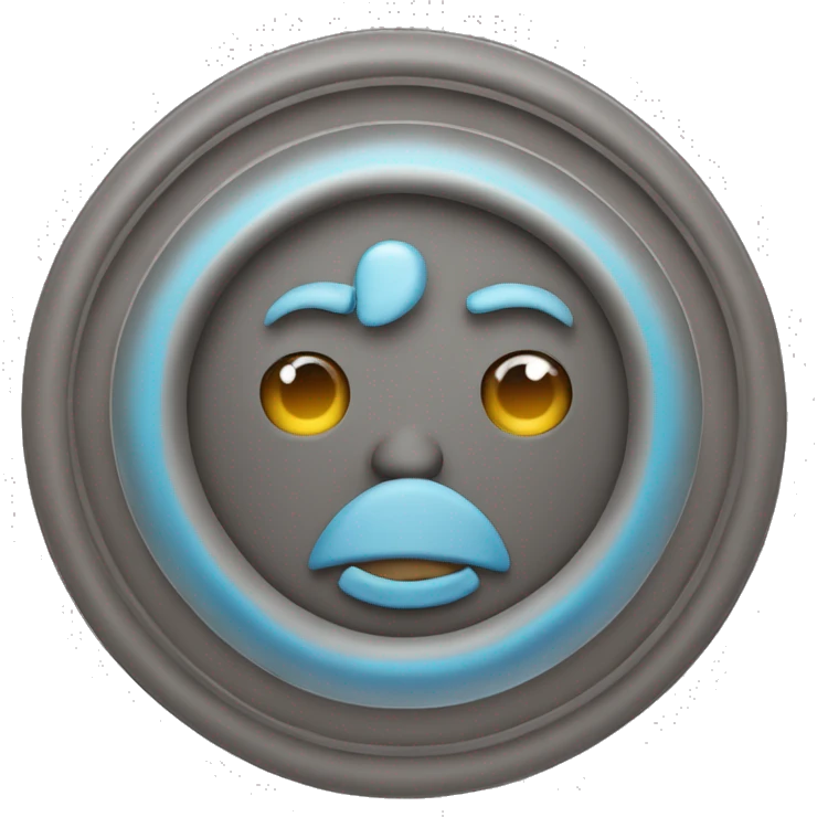 Circulo azúl con vereficación emoji