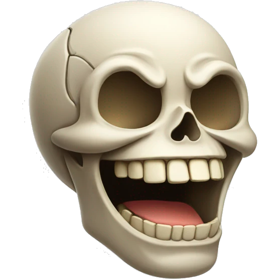 skull laughing emoji