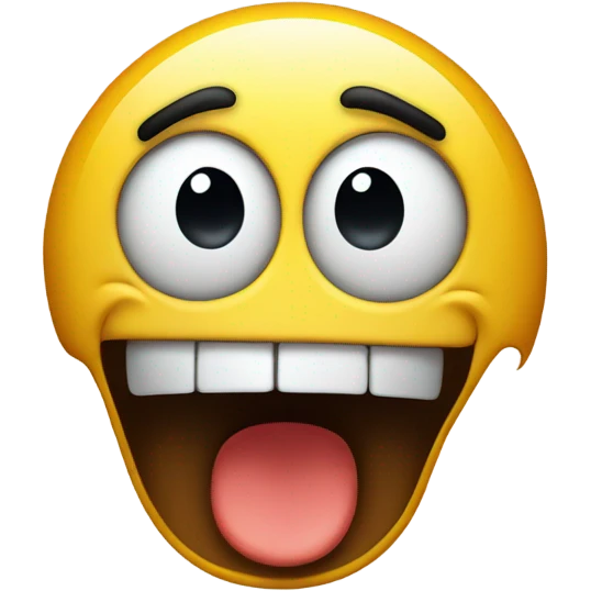Shocked smiley face emoji